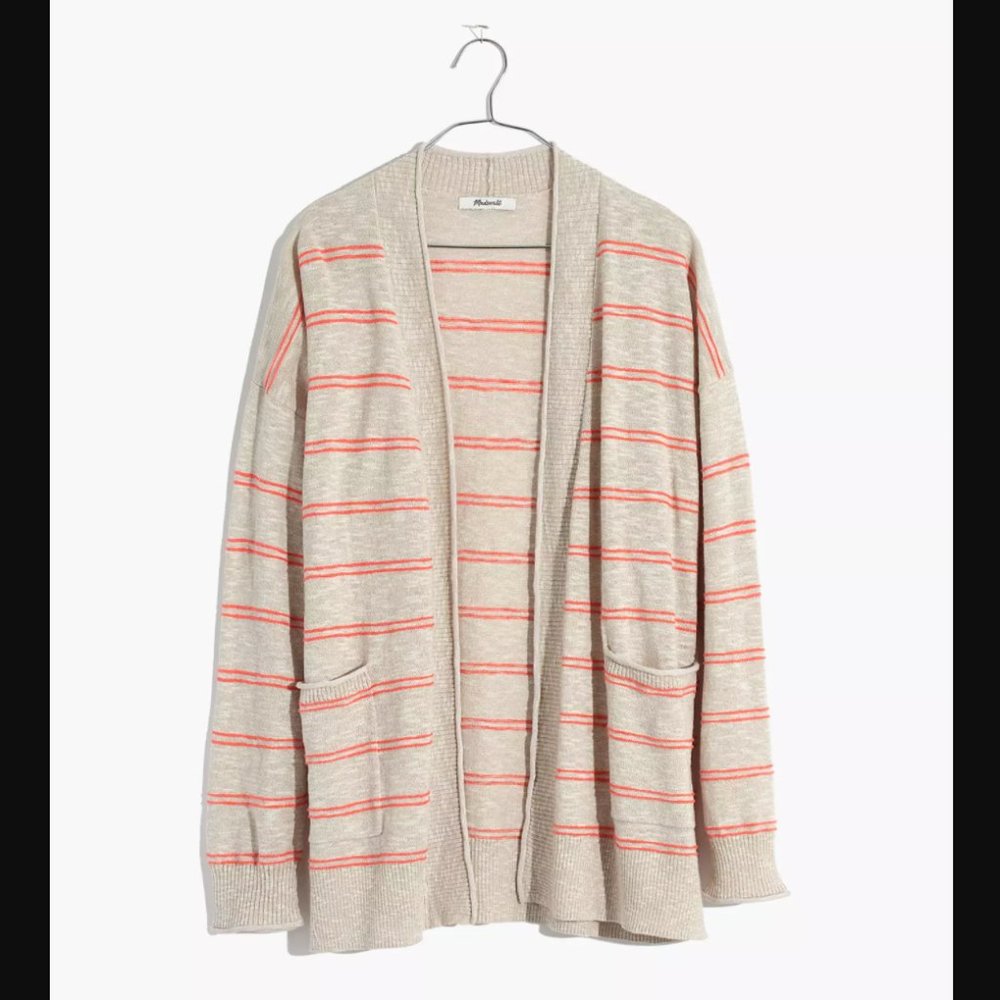 Madewell | Striped Open Front Cardigan